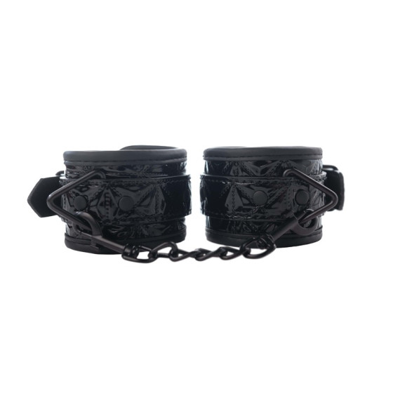 Црни лисици со црно ланче за раце Black Wrist Cuffs