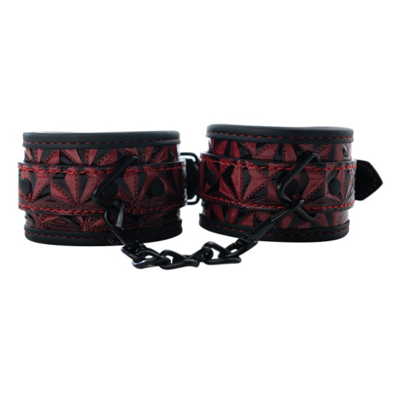 Црвени лисици со црно ланче за раце Black Wrist Cuffs